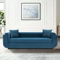 thumbnail image 2 of Manhattan Comfort Edmonda Sofa with Solid Wood Frame in Sapphire Blue, 2 of 10