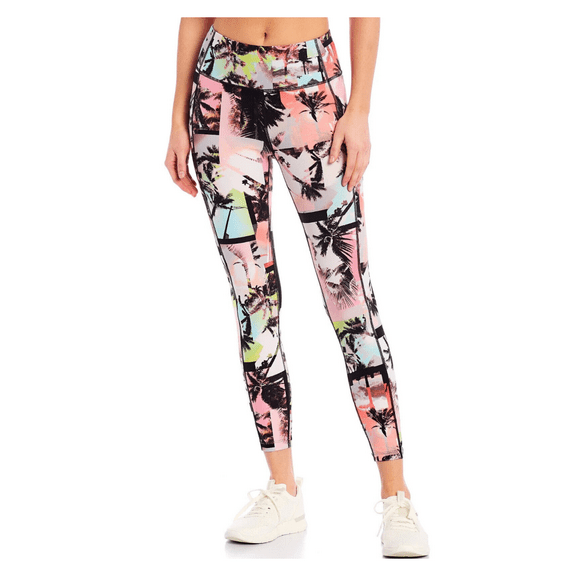 $59 Calvin Klein Women's High Waist 7/8 Stretch, Tight Legging, Multicolor, XS