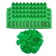 thumbnail image 1 of Daily Mix Store Cattle Ear Tag 1-100 Number Plastic Livestock Tags for Cow Sheep Pigs 100 HNK, 1 of 9