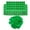 Green, variant on Cattle Ear Tag 1-100 Number Plastic Livestock Tags for Cow Sheep Pigs 100
