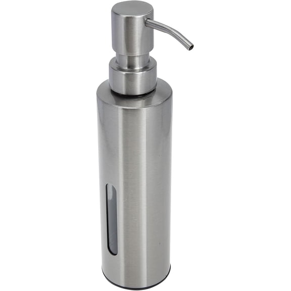 Stainless Steel Soap Dispenser for Kitchen & Bathroom, 220ml Liquid Lotion Pump