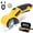 Yellow, variant on Threns Cordless Electric Scissors 4.2V Rechargeable Rotary Cutter, Powerful Fabric, Cardboard and Carpet Cutting Tool, Electric Box Cutter for Crafting, Sewing and Diy Projects