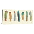 thumbnail image 1 of Global Gallery Daphne Brissonnet 'Feather Tales VII' Canvas Wall Art, 1 of 4