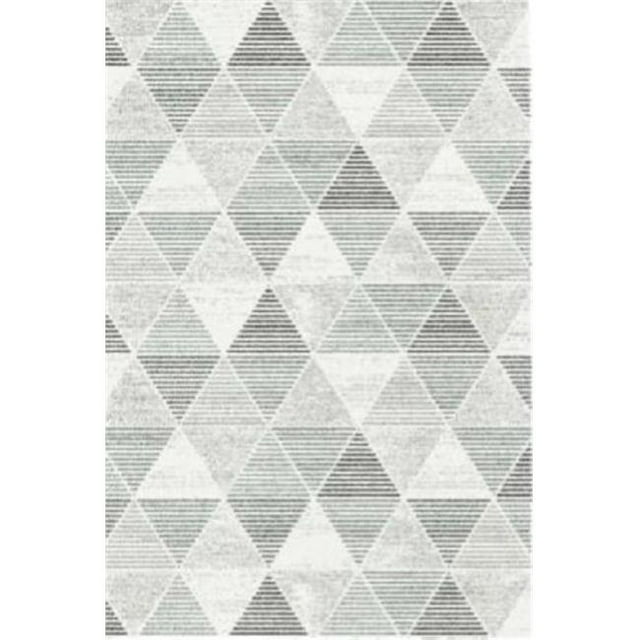 Dynamic Rugs MR69232356248 5 ft. 3 in. x 7 ft. 7 in. Mehari 23235 Rectangle Contemporary Shag Rug - 6248 Grey & Silver