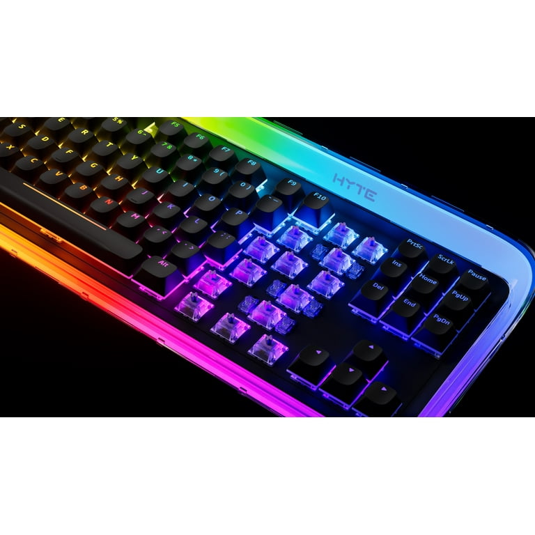 HYTE Keeb TKL - Tenkeyless Wired RGB Mechanical Keyboard - Crystal