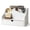 A-White, variant on Rebee Vision Mail Organizer for Desk with 4-Slot for Home & Office, Brown