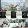 thumbnail image 2 of 5Pcs Square Flower Pot Trays Plastic Catch Excess Water Soil Spills for Flower Pot Tray Indoor Plant, 2 of 5