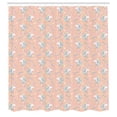 thumbnail image 2 of Ambesonne Fantasy Shower Curtain, Unicorn Flowers Stars Art, 69"Wx84"L, Blush Pistachio Green, 2 of 4