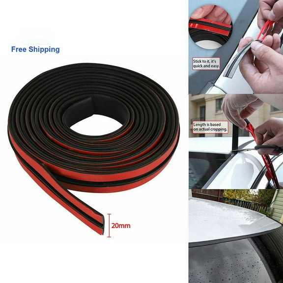 Car Rear Windshield Casement Trim Edge Moulding Rubber Weatherstrip Seal Strip