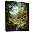 thumbnail image 2 of Designart "Forest Canopy Portrayed Trees in Harmony III" Cottage Floater Framed Canvas Print, 2 of 7