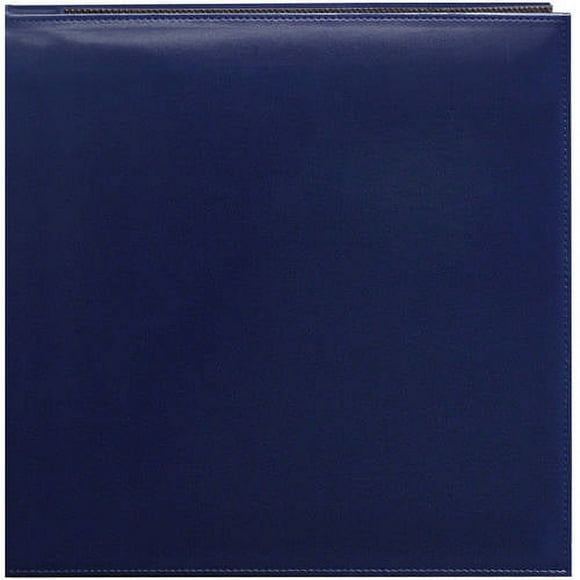 Pioneer 12 Inch by 12 Inch Snapload Sewn Leatherette Memory Book, Red