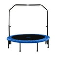 thumbnail image 7 of Upper Bounce 48" Mini Trampoline with Adjustable Handbar – Round Foldable Rebounder Fitness Trampoline for Kids & Adults, 7 of 7