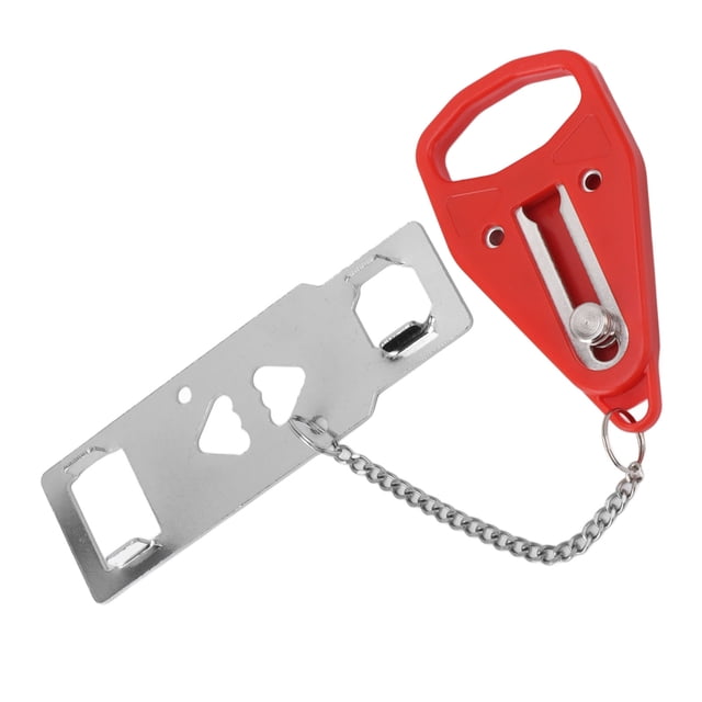 Cerradura de seguridad de puerta portátil Jadeshay Rojo A