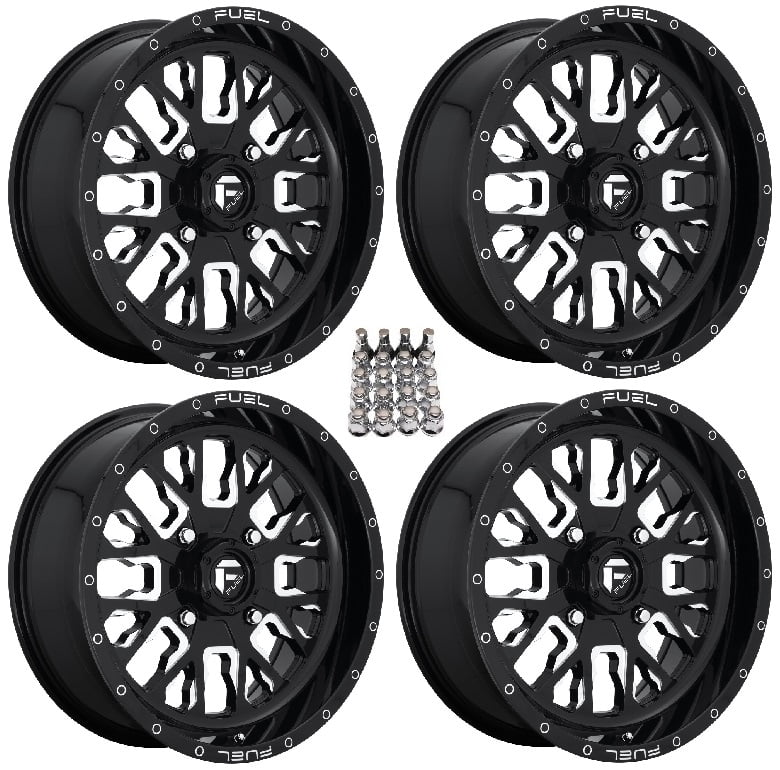 Fuel Stroke ATV Wheels Black 18" Sportsman RZR Ranger