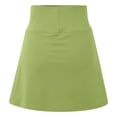 thumbnail image 5 of Ediodpoh Tennis Skirts Women High Elastic Waisted Pleated Ruffle Cute Shorts Beach Flowy Casual Shorts Skirt for Yoga Women's Skirts Green M, 5 of 7
