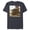 Navy Heather, variant on The Mandalorian The Child Scene - Short Sleeve Blended T-Shirt for Adults - Customized-Ocean Blue