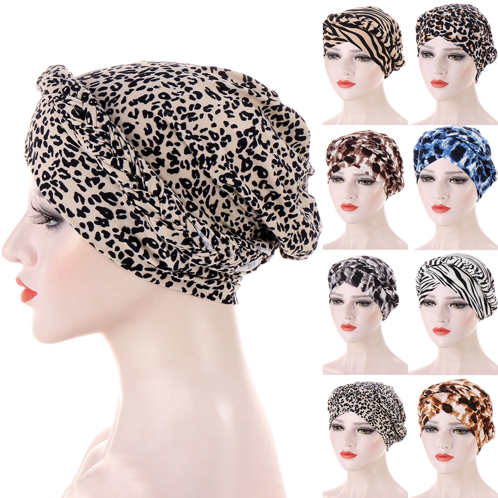 Travelwant Chemo Cancer Head Hat Cap Ethnic Bohemia PreTied Twisted