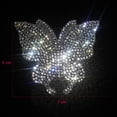thumbnail image 4 of 3 piezas de pegatinas de cristal para coche, pegatina de coche con diamantes de imitación de cristal de mariposa brillante para parachoques de coche, ventana, portátil, equipaje. JAMW Sencillez, 4 of 5