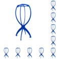 thumbnail image 2 of Vogacara Soporte para peluca compacto y ligero de plástico para accesorios para el cabello soporte para peluca plegable azul azul 10Conjunto, 2 of 6
