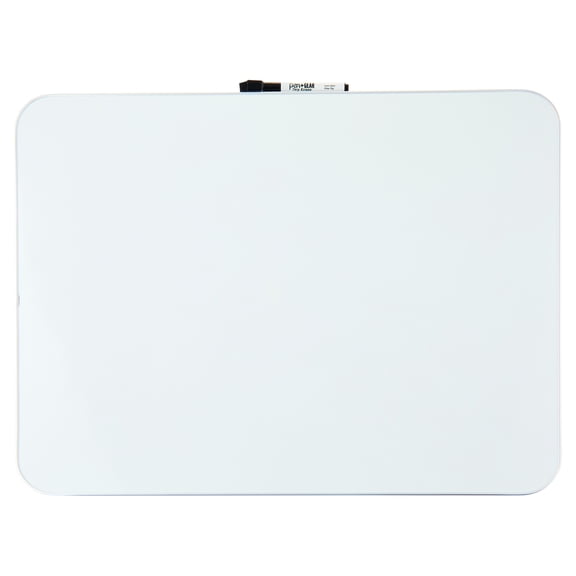 Pen+Gear Magnetic Dry Erase Board with Dry Erase Marker and 2 Magnets, White, 17" x 23"