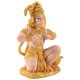 thumbnail image 2 of Gold Hanuman Statue Indian Lord Sculpture India Figurine Collection Idol Murti Pooja Sculpture for D, 2 of 5
