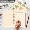 thumbnail image 4 of FORMRS 1-Subject Spiral Notebook 8" x 5" College Ruled 60 Refillable Sheet A5 Hard Cover, 2 Pack, Pink and Green Geometric, 4 of 7