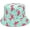 Blue, variant on Unisex Black Flamingo Bucket Hat Reversible Summer Trendy Couple Fisherman Caps for Women Men Beach Vacation