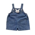 thumbnail image 6 of Girls Jumpsuit Sleeveless Denim Overalls with Bunny Ear Easter Summer Clothes for Girls Fashion 12-18 Months, 6 of 8