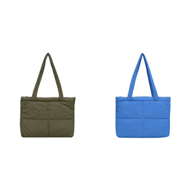Bolso Mano Acolchado para Mujer Hombro Al Aire Libre (L) Verde