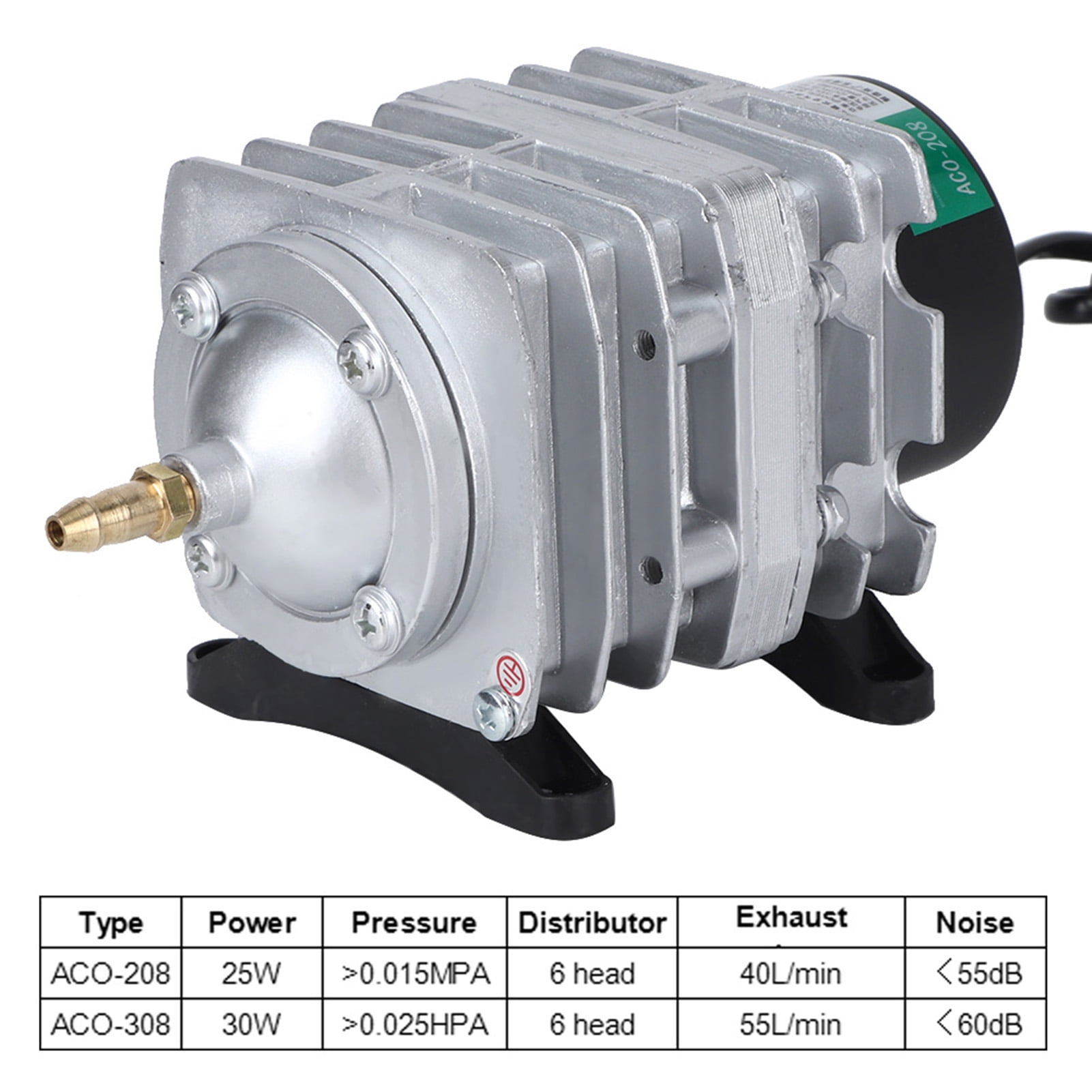 Nieyigj DC Magnetic Oxygen Pump Air Compressor Aerator for Fish Tank Aquarium, 6.30 inches / 16 cm