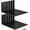 12 Pack, variant on 6-Pack 10 Inch Heavy Duty Shelf Brackets, Premium Floating L Bracket for Wall, Kitchen, Mantel Shelves Support | Quarter Inch (1/4") Thick | Black Powder Coated Steel