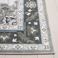 thumbnail image 6 of SAFAVIEH Tucson Luvina Oriental Machine Washable Area Rug, Green/Light Green, 6' x 6' Square, 6 of 13