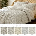 thumbnail image 4 of U by Bedsure Tufted Boho Comforter Set, 3 Pieces Farmhouse Shabby Chic Embroidery Bed Set, Soft Jacquard Comforter for All Seasons,Full,Natural, 4 of 6