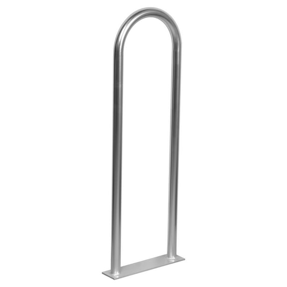 Extreme Max 3006.6915 Universal Aluminum Hand Rail with Base for Pool, Hot Tub, Dock & Deck - 42" H x 13" W