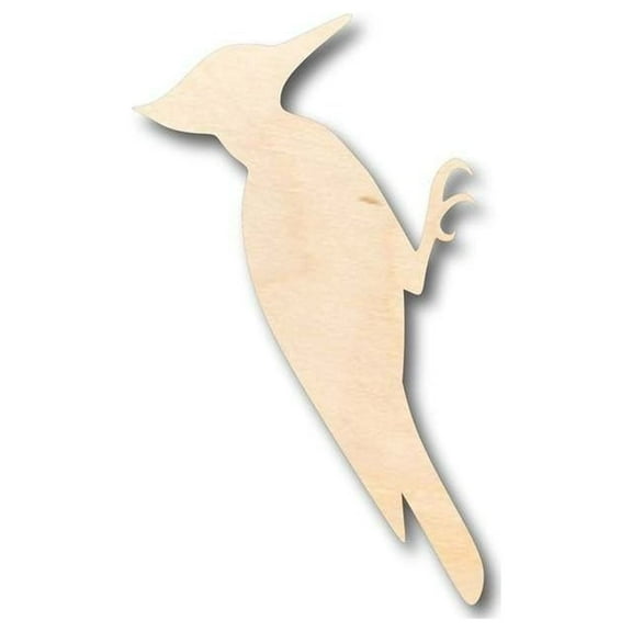 Unfinished Wood Woodpecker Shape - Animal - Wildlife - Craft - up to 46" DIY 10" / 1/4"
