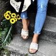 thumbnail image 4 of knqrhpse Chaussons pour Femmes Sandales Plates pour Extérieur Chaussures d'Été Sandales Romaines Chaussons pour Femmes Chaussons de Maison pour Femmes, 4 of 8
