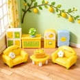 thumbnail image 4 of YardChic Dollhouse Furniture, Mini Lemon Themed Miniature Furniture, Tiny Furniture, Bedroom And Living Room Scene Accessories, Resin Dollhouse Miniature Decorations, Lemon Table, 4 of 5