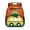 Cartoon Dragon School Bus, variant on Pzuqiu Studying Capybara Backpack for Boys 4-6 with Water Bottle Holder School Bag for Girls Lightweight Easy-Clean Book Bag For Boys With Water Bottle Pockets for Commute
