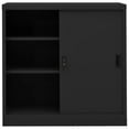 thumbnail image 3 of vidaXL Office Cabinet with Sliding Door Anthracite 35.4"x15.7"x35.4" Steel, 3 of 7