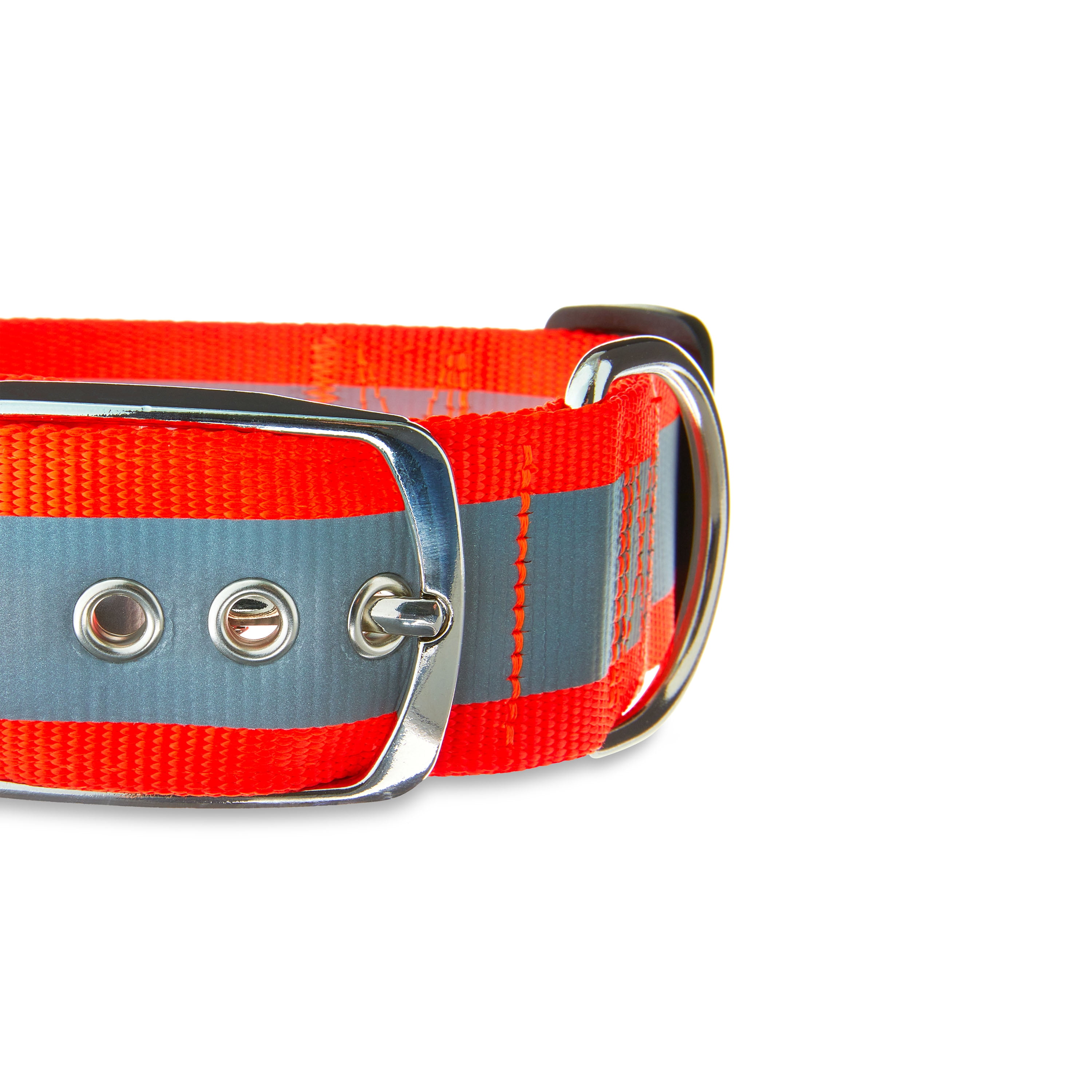 (2 pack) Vibrant Life Hunter Orange Extra Wide Adjustable Reflective Collar for Dogs, Extra Large