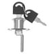 thumbnail image 1 of BRIGHTFUFU Cerradura de cajón de 2 piezas: cerraduras de gabinete con llaves, cerraduras de escritorio de metal, cerradura de archivador para armario, muebles, taquilla, vitrina con 4 llaves, 1 of 1
