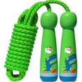 thumbnail image 1 of Cuerda para saltar para niños con mango de madera, cuerda para saltar de algodón suave para niños, sin enredos-AM, 1 of 5