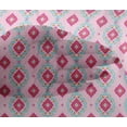 thumbnail image 4 of oneOone Viscose Chiffon Fabric Diamond & Swirl Ikat Printed Fabric 1 Yard 42 Inch Wide, 4 of 4