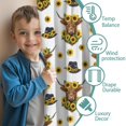 thumbnail image 3 of Blackout Kids Curtains,White Highland Cow Sunflower Hat Pattern Childrens Insulated Curtains Set Of 2,Bedroom Essentials,Toddler Room Decor 42"x54", 3 of 5
