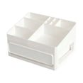 thumbnail image 2 of Vogacara Estuche desmontable Caja de almacenamiento de maquillaje Rejilla Exhibición de joyas Cosméticos Cajón Misceláneas Lápices labiales Titular Bolsas de maquillaje Blanco Vogacara  CE015457-01, 2 of 6