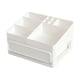 thumbnail image 2 of Vogacara Estuche desmontable Caja de almacenamiento de maquillaje Rejilla Exhibición de joyas Cosméticos Cajón Misceláneas Lápices labiales Titular Bolsas de maquillaje Blanco Vogacara  CE015457-01, 2 of 6