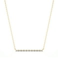 thumbnail image 3 of DIAMOND CLUB 0.40 Carat Lab Grown Diamond Bar Necklace in 14K Yellow Gold – Elegant Jewelry for Women Suitable for All Seasons, 3 of 7