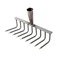 thumbnail image 3 of koolsoo Garden Rake Head Bow Rake Multipurpose Gardening Tool for Backyard Lawn Farm 9 Tines, 3 of 9