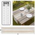 thumbnail image 3 of Greige Khaki Wooden Table Runner Contemporary Shabby Distressed Tablerunners 13 x 70 Inch, Table Decorations Tabletop Scarf for Summer Gathering Holiday Farmhouse Kitchen Dining Decor, 3 of 8
