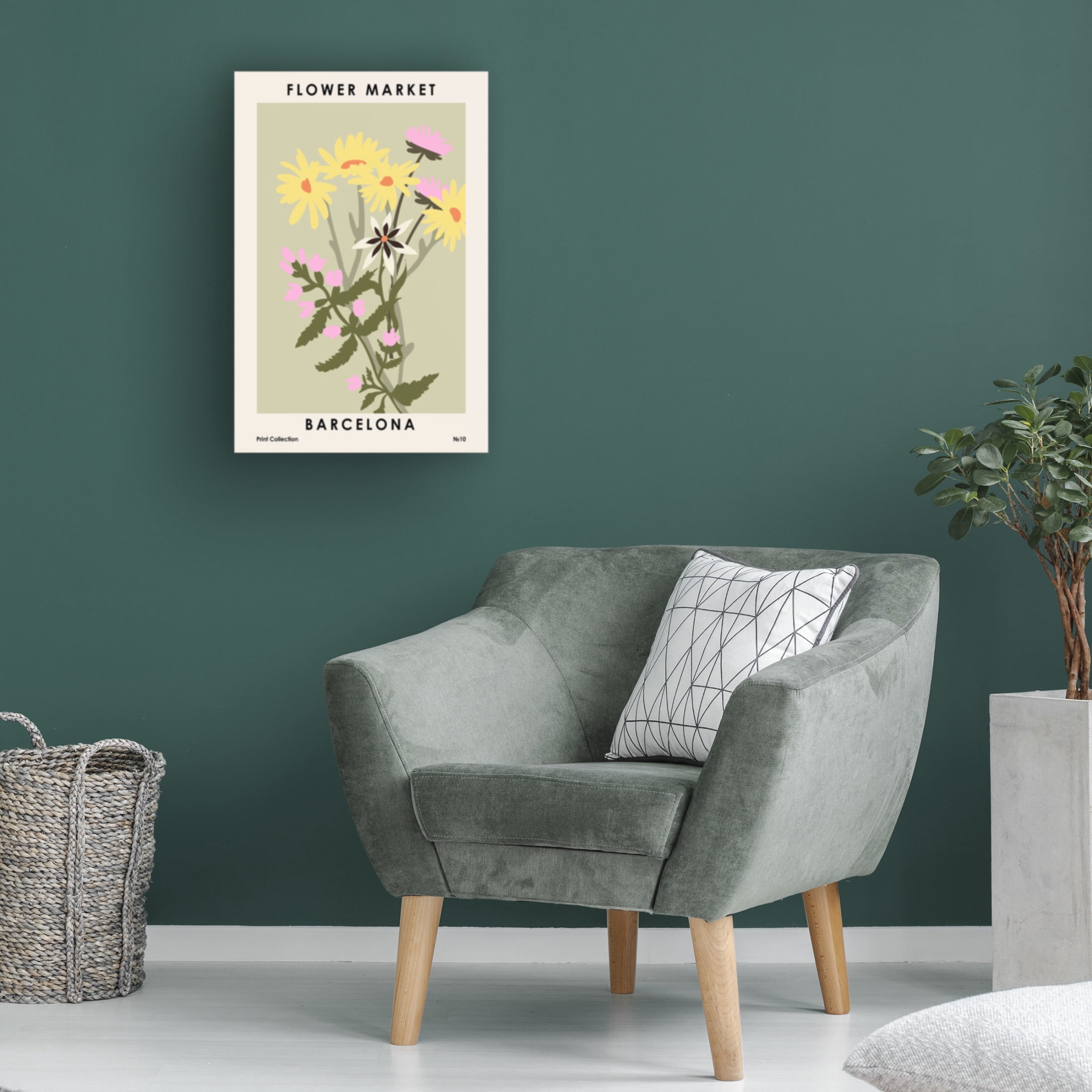 Trademark Fine Art NKTN Flower Market Barcelona Canvas Wall Art